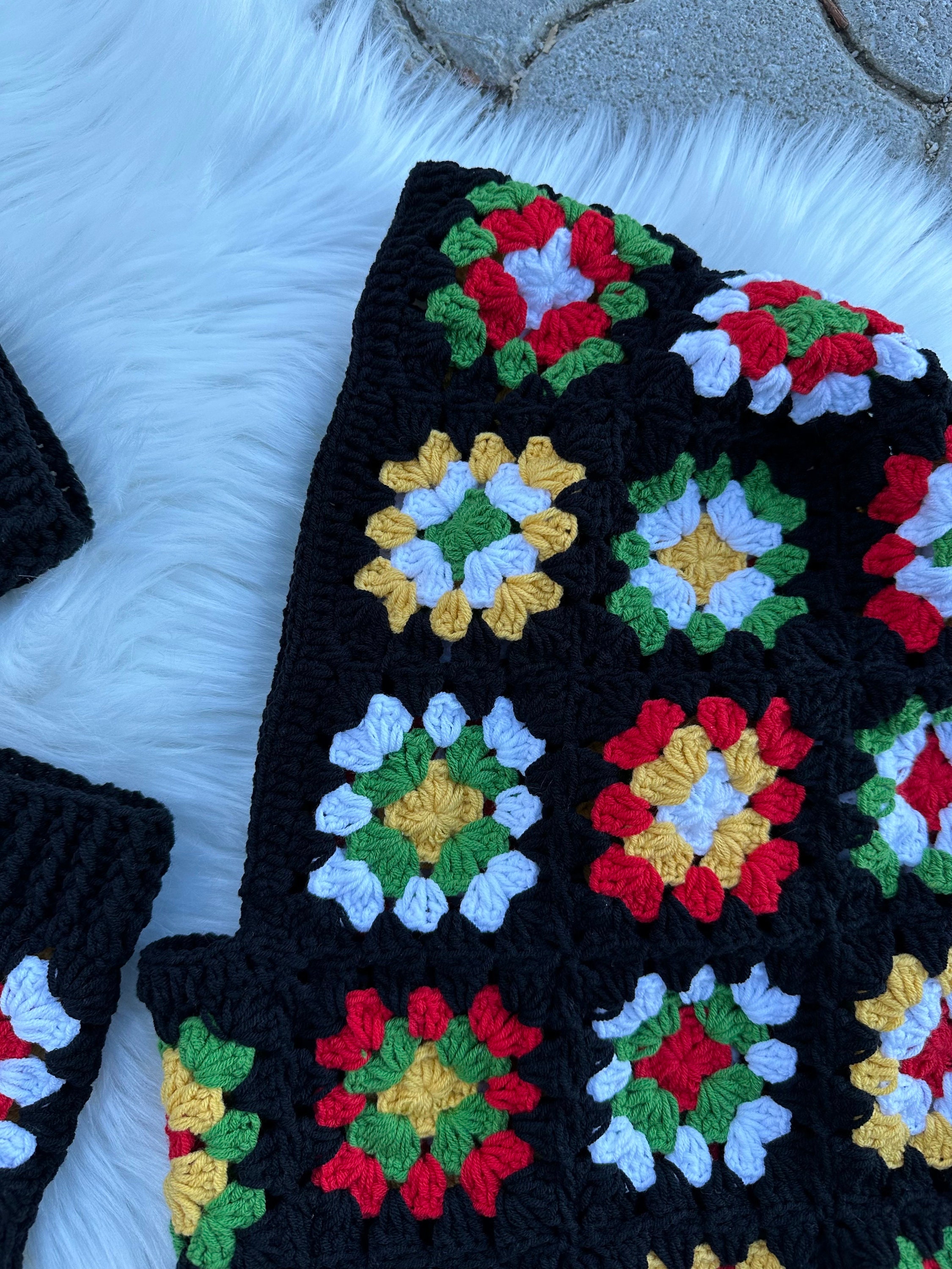 Christmas Balaclava Glove Set, Christmas Gift Unique Gift, Granny Square Balaclava, Crochet Balac... — photo 2 of 10