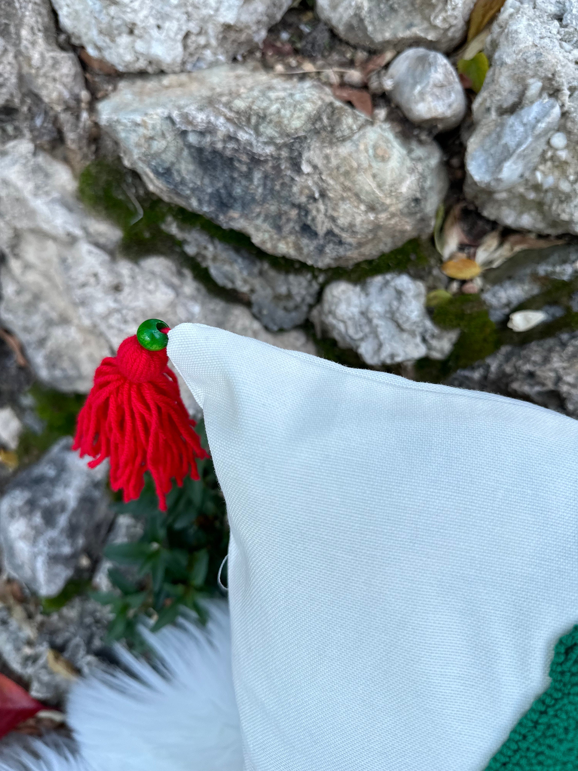 Christmas Embroidered Pillow Cover, Santa Claus Embroidered Pillowcase, Handmade Punch Needle, Fu... — photo 5 of 10