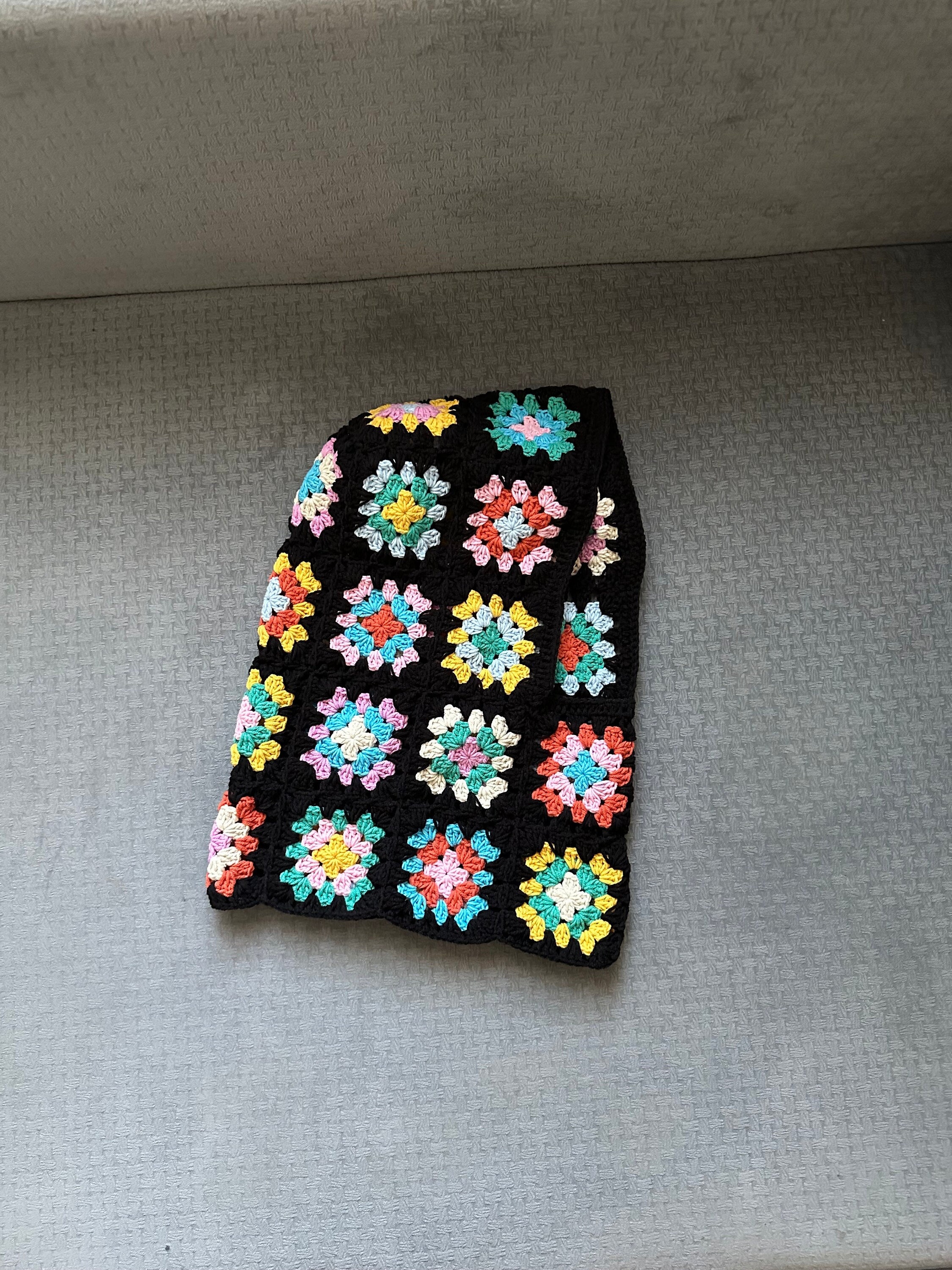 Colorful Balaclava, Crochet Unisex Balaclava, Chic Fashion, Knitted Ski Mask, Granny Square Balac... — photo 6 of 10