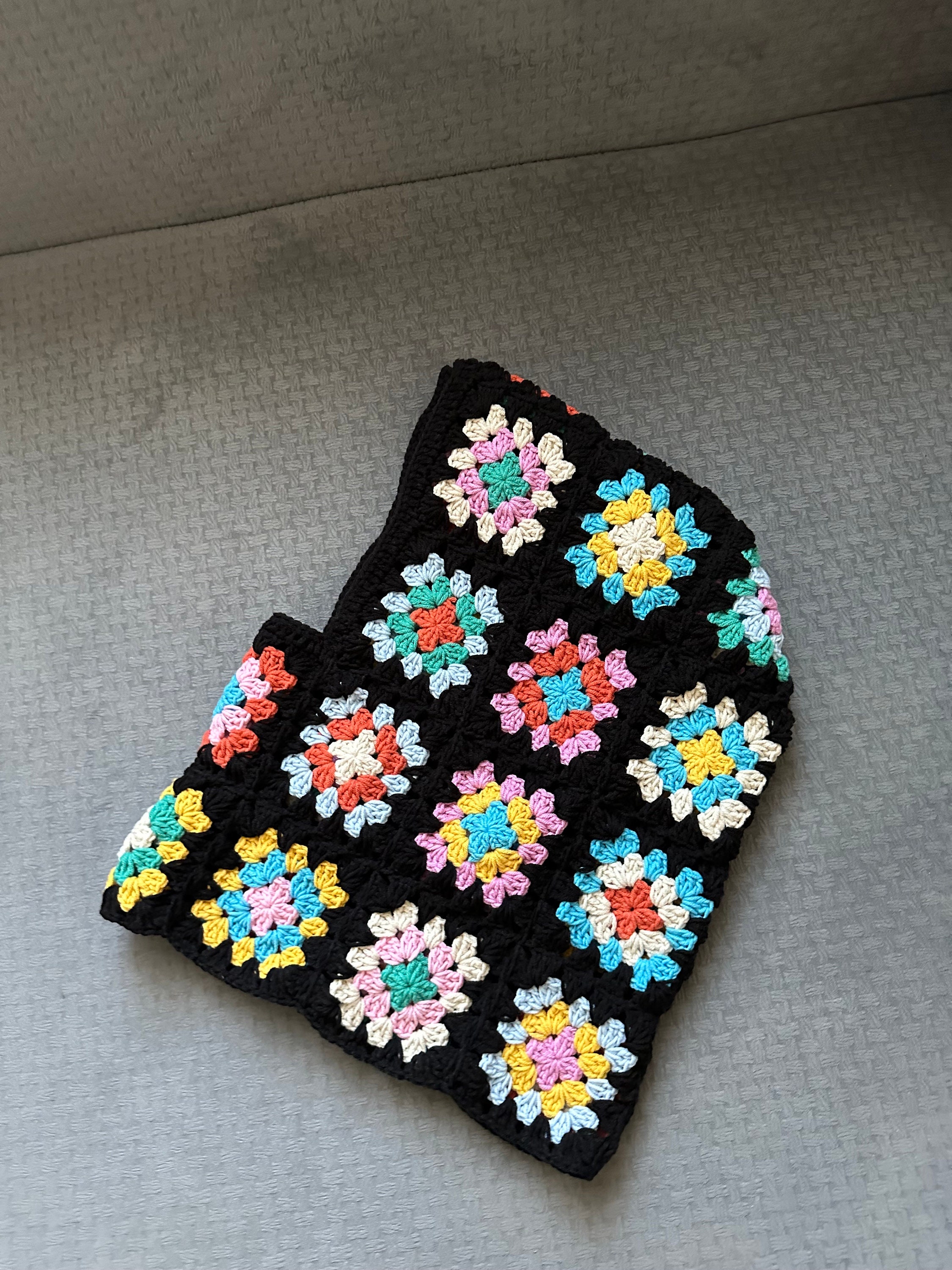 Colorful Balaclava, Crochet Unisex Balaclava, Chic Fashion, Knitted Ski Mask, Granny Square Balac... — photo 2 of 10