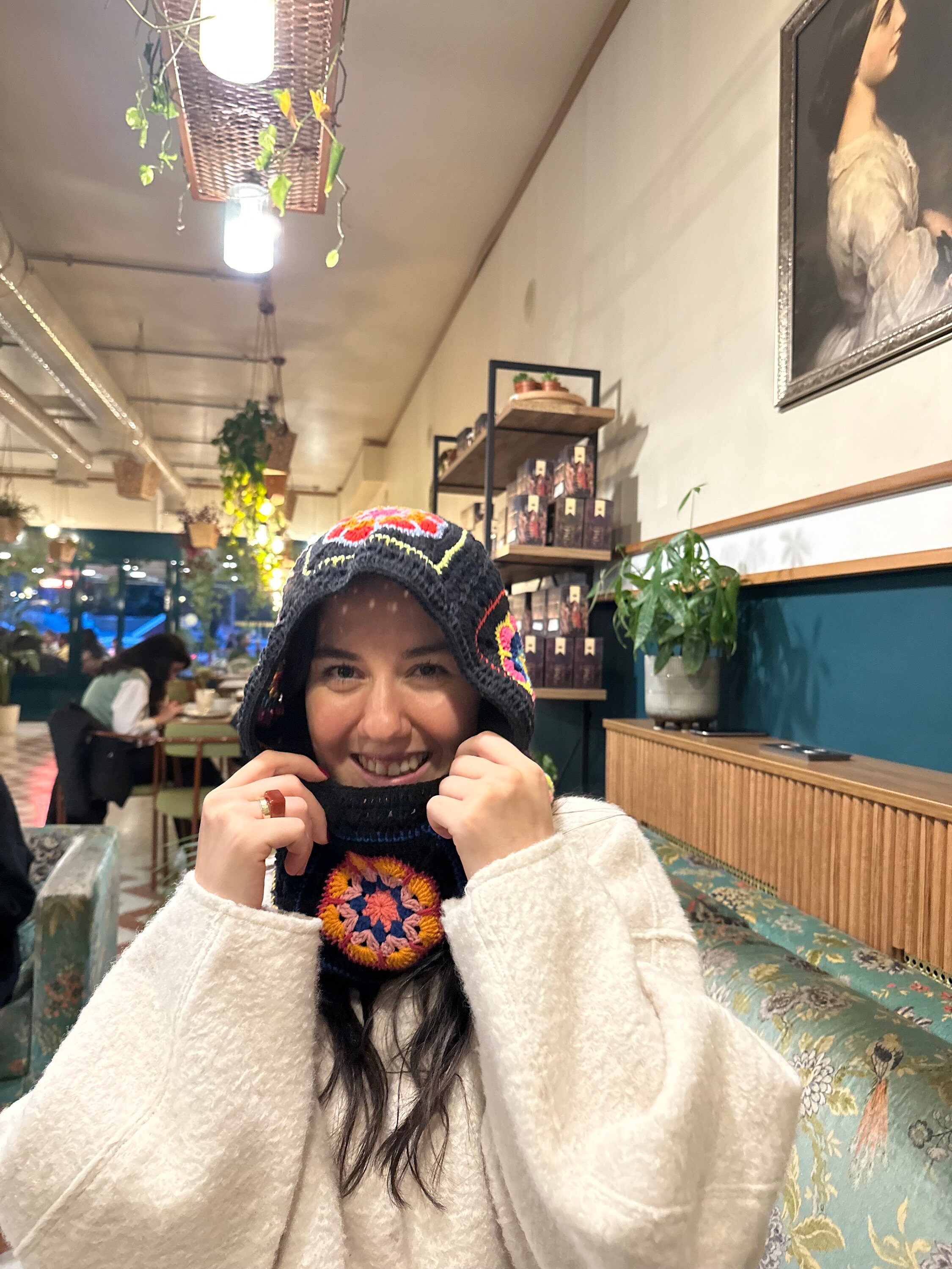 Colorful Knitted Balaclava, Granny Square Balaclava, Oversize Balaclava, Unisex Balaclava, Croche... — photo 4 of 10