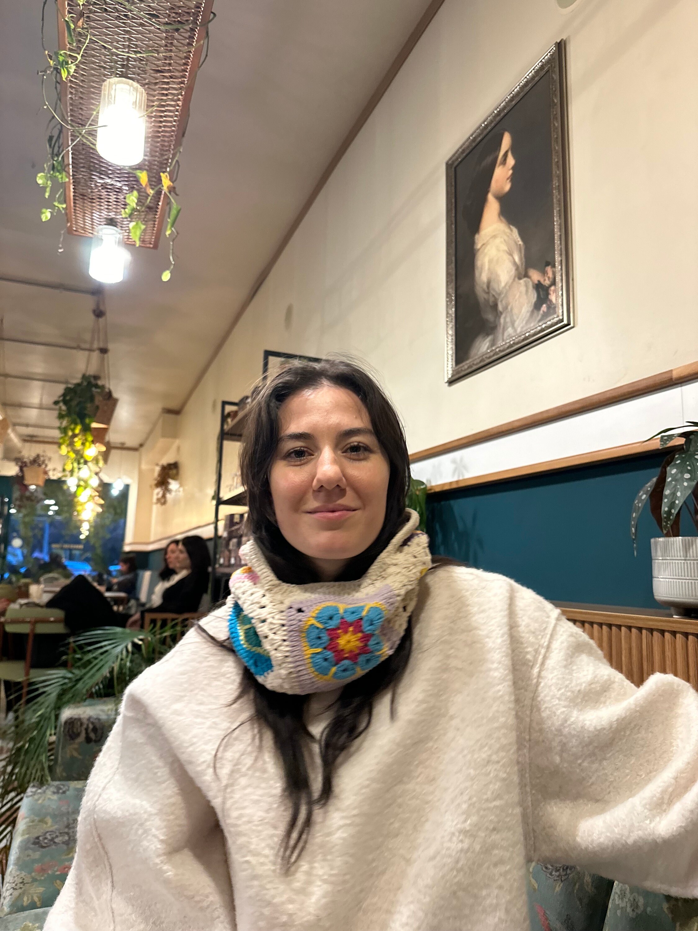 Cream Colored Floral Balaclava, Granny Square Balaclava, Stylish Balaclava, Balaclava Hat, Croche... — photo 5 of 10