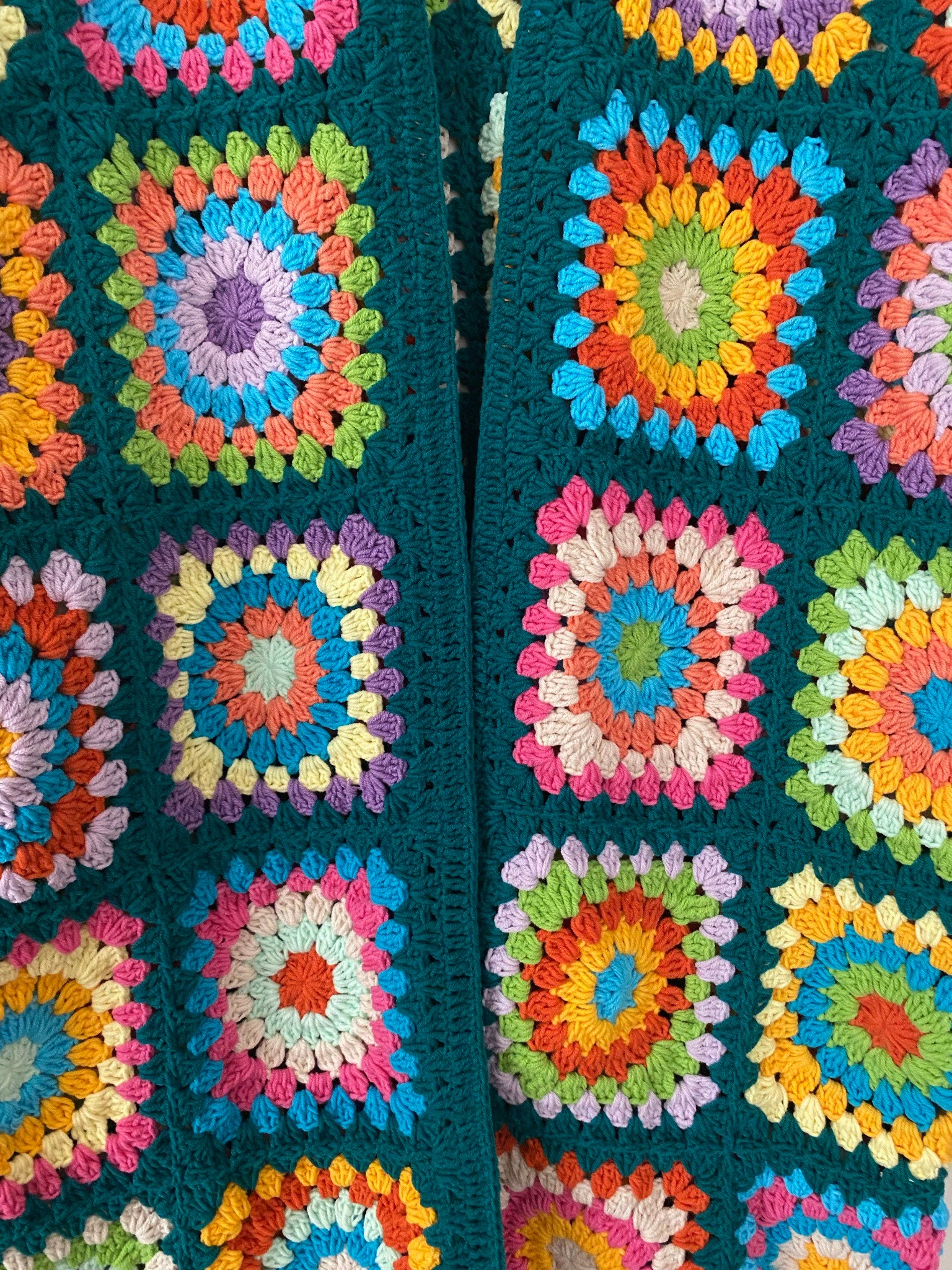 Crochet Afghan Cardigan, Granny Square Sweater, Patchwork Jacket, Granny Square Cardigan, Boho Handknit Cardigan, Cotton Knit Jacket, Gift