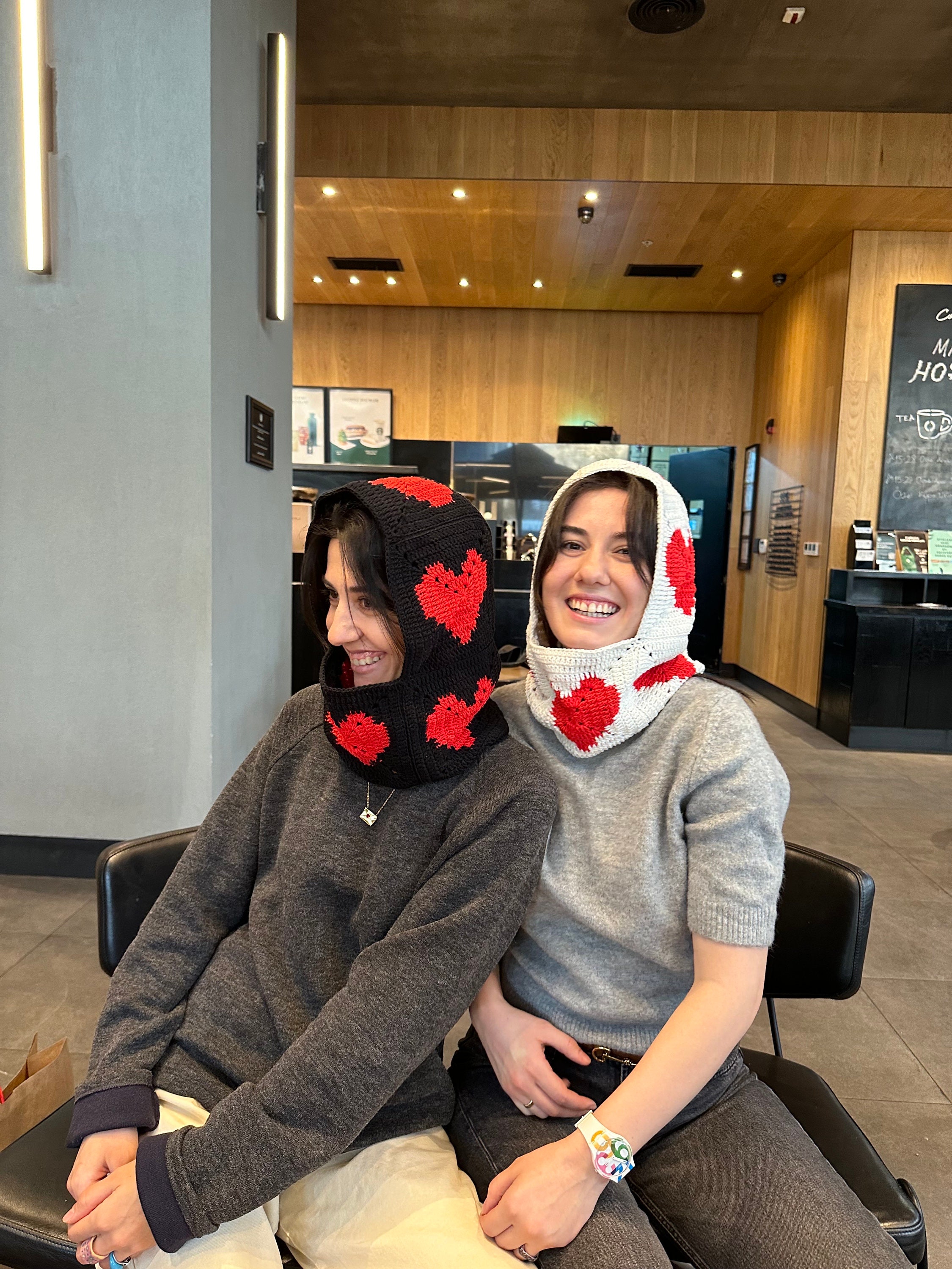 Crochet Heart Balaclava, Love Balaclava, Granny Square Hat, Unisex Balaclava, Valentine Crochetin... — photo 4 of 10