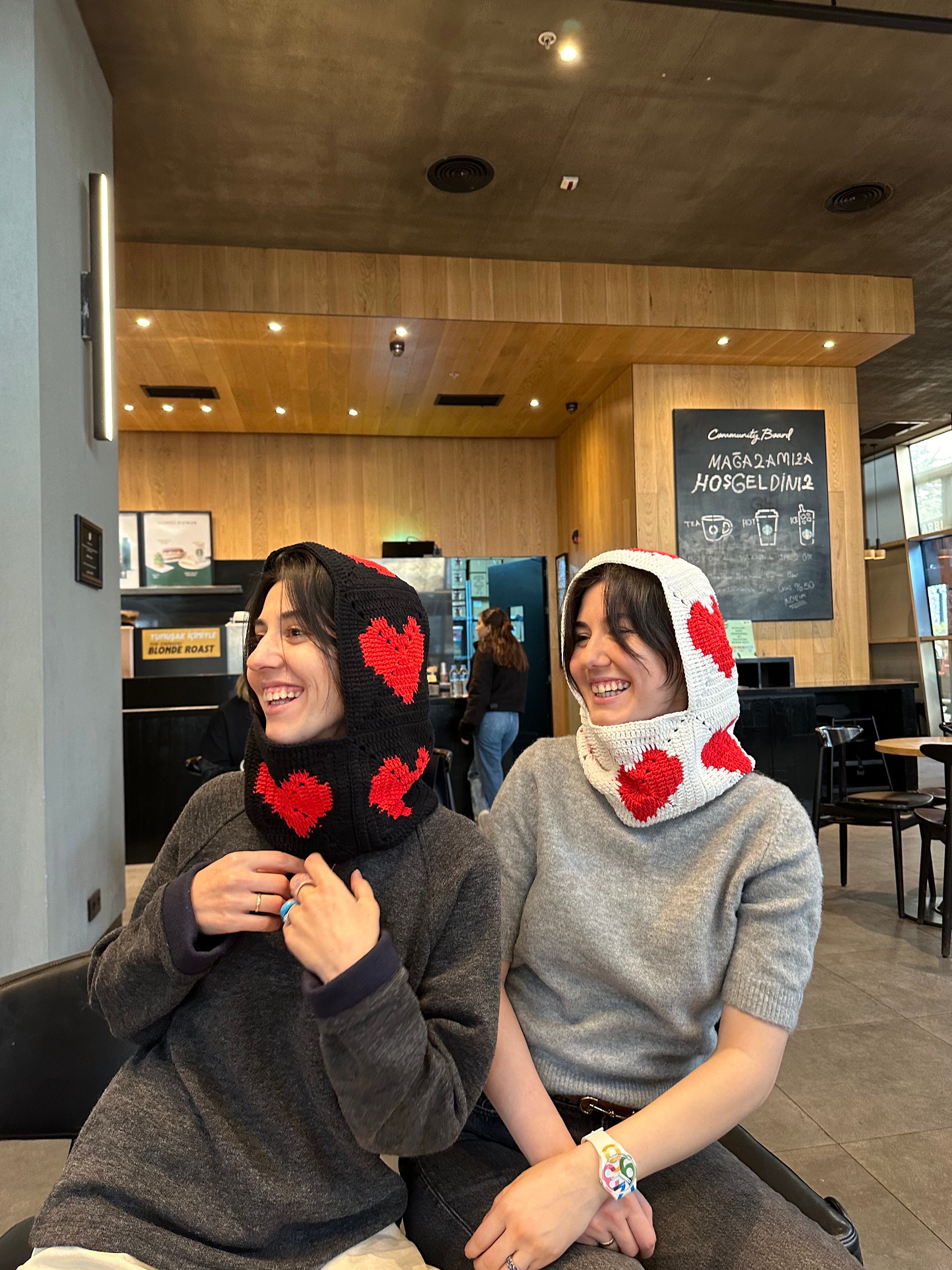 Crochet Heart Balaclava, Love Balaclava, Granny Square Hat, Unisex Balaclava, Valentine Crochetin... — photo 7 of 10