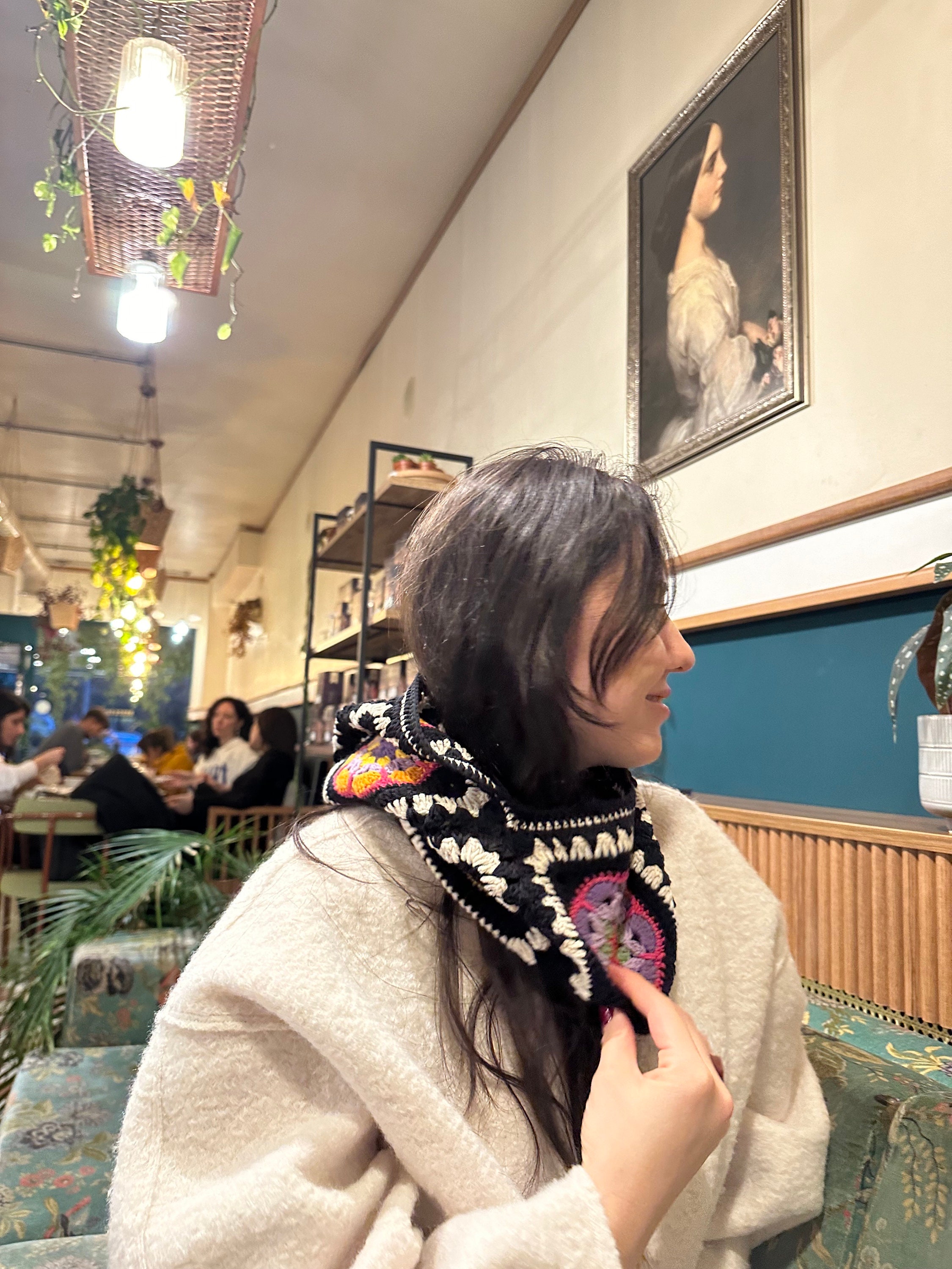 Crochet Knit Balaclava, Unique Handmade Hat, Granny Square Balaclava, Knitted Ski Mask, Granny Sq... — photo 4 of 10