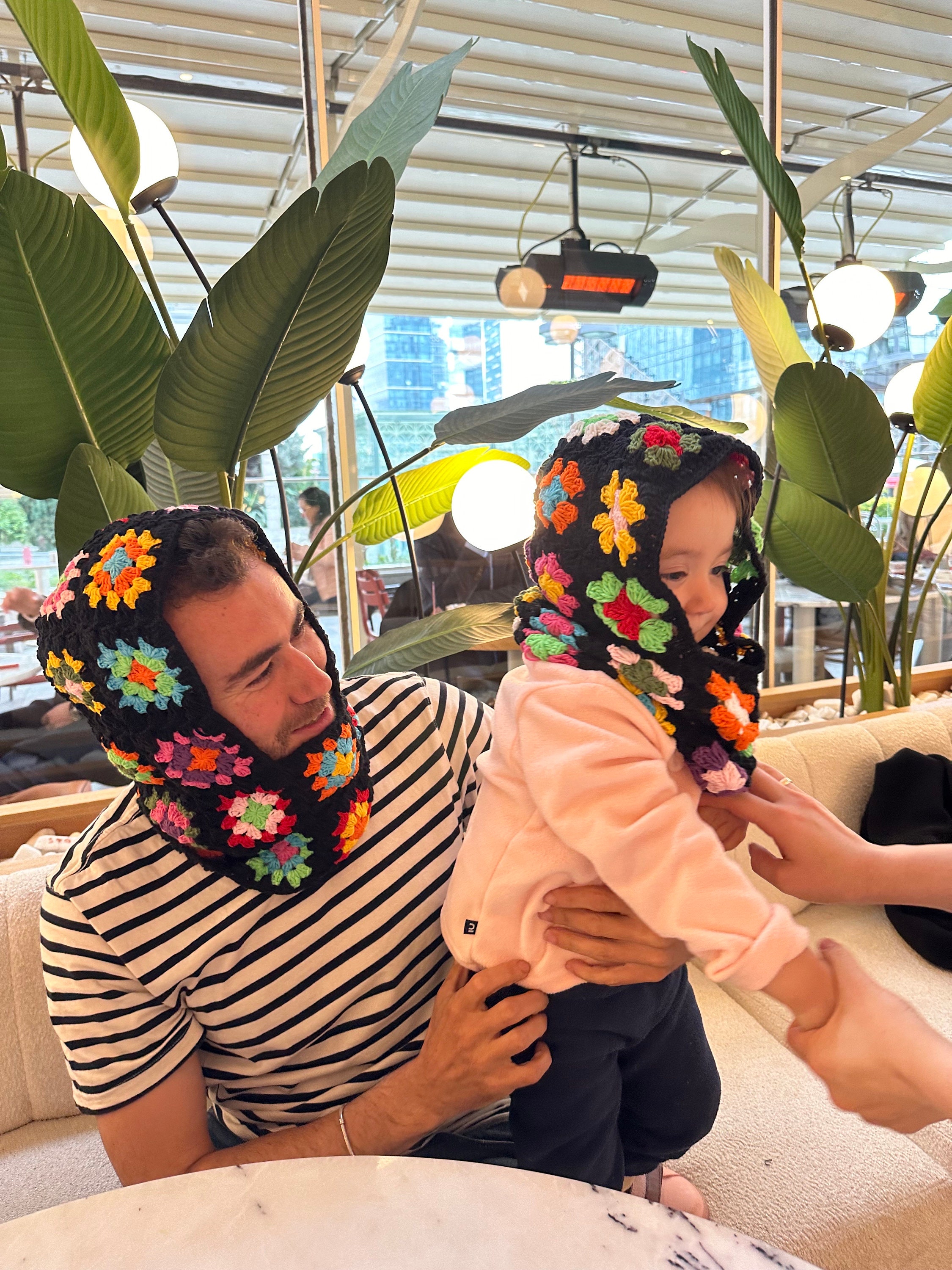 Father Daughter Balaclava Set, Mother Daughter Hat Set, Children's Balaclava, Father Daughter Hat... — photo 2 of 4