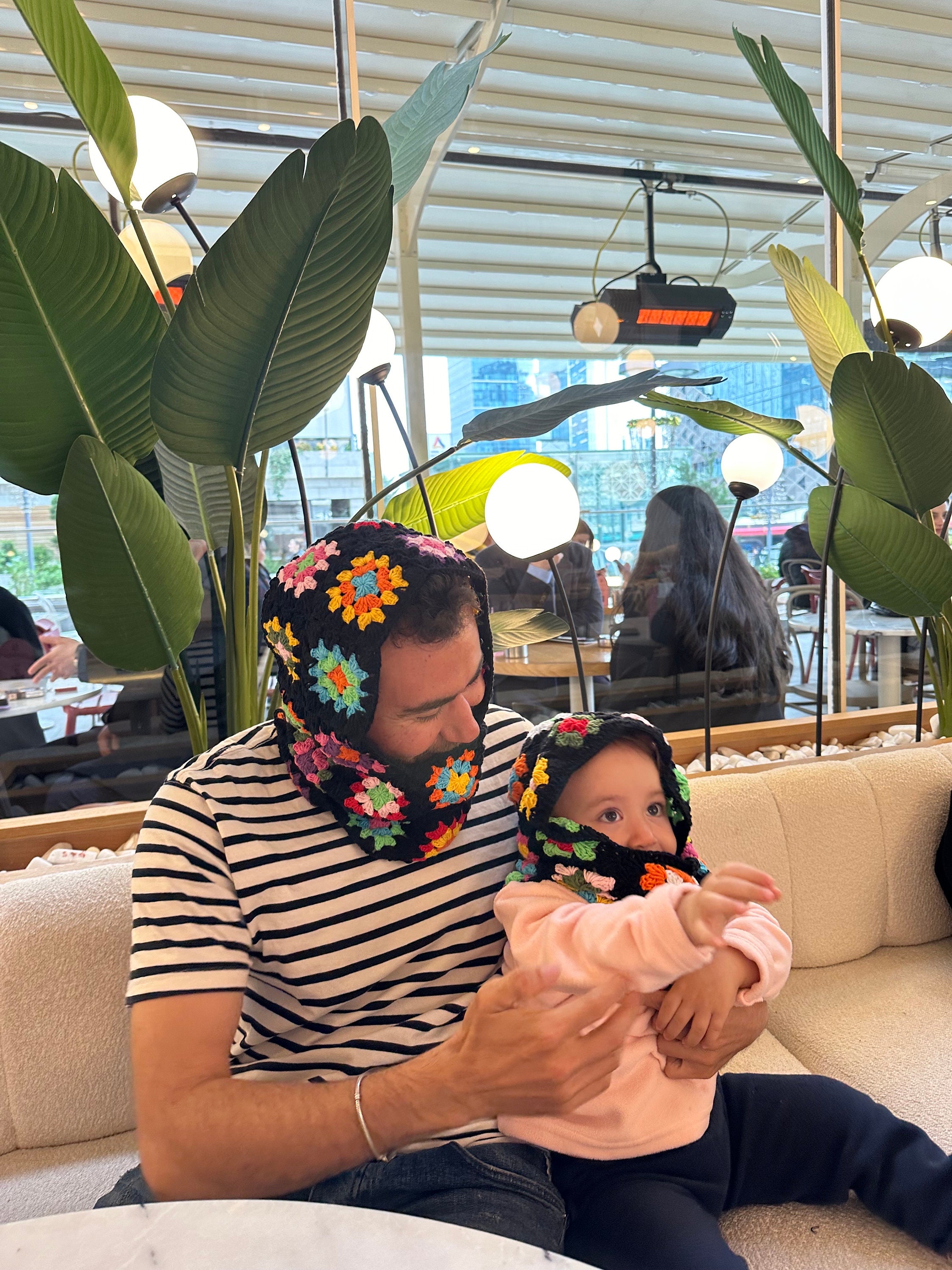 Father Daughter Balaclava Set, Mother Daughter Hat Set, Children's Balaclava, Father Daughter Hat... — photo 4 of 4