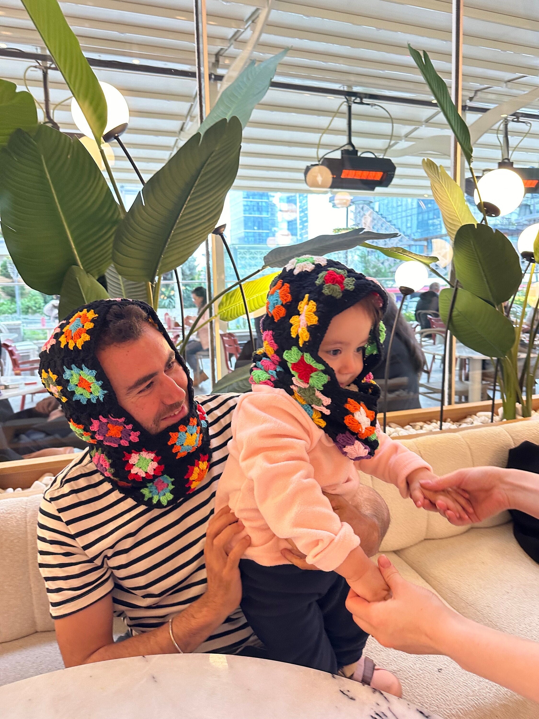 Father Daughter Balaclava Set, Mother Daughter Hat Set, Children's Balaclava, Father Daughter Hat... — photo 3 of 4