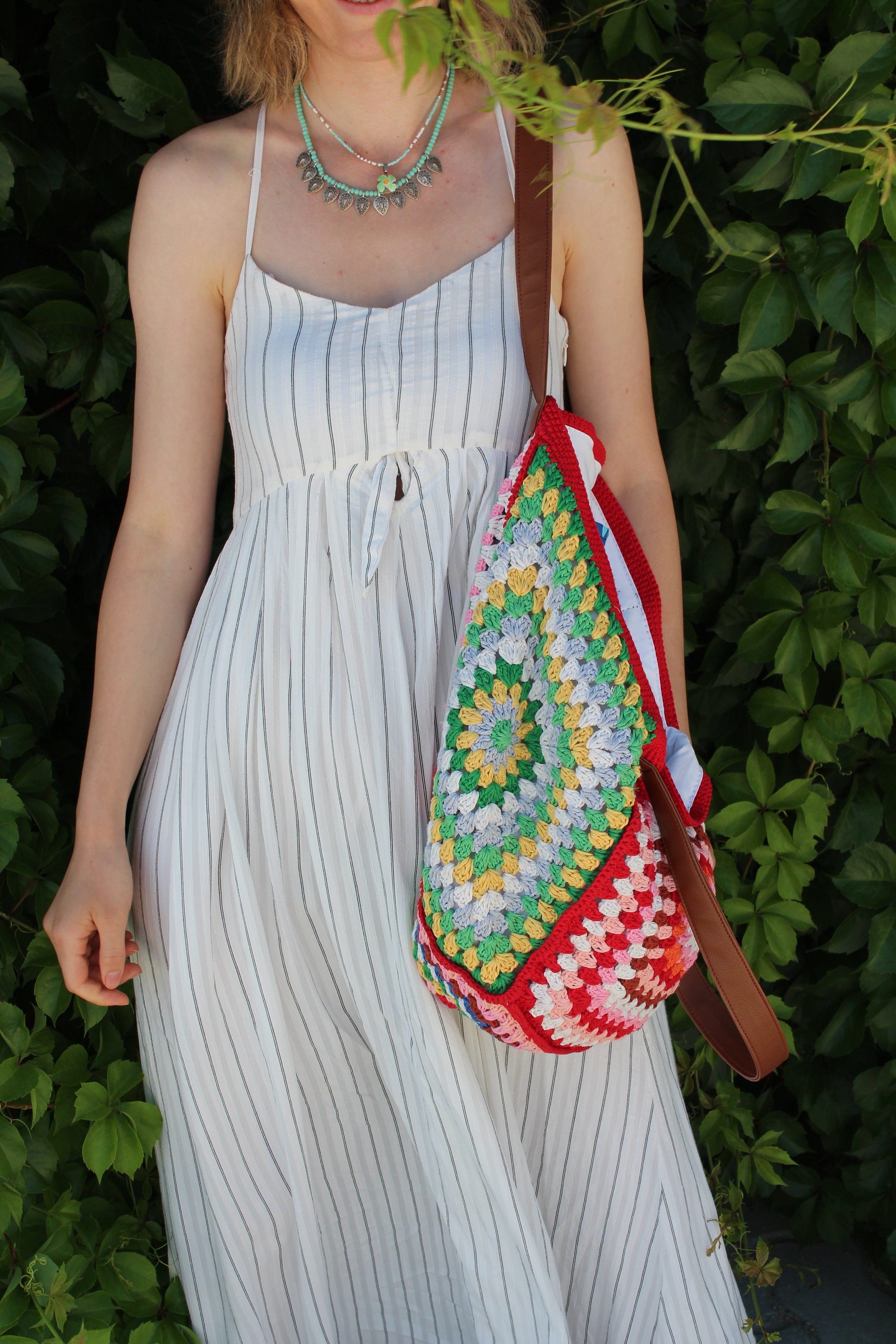 Granny Square Bag, Crochet Purse, Crochet Tote Bag, Retro Style, Vintage Style, Crochet Afghan Ba... — photo 7 of 13