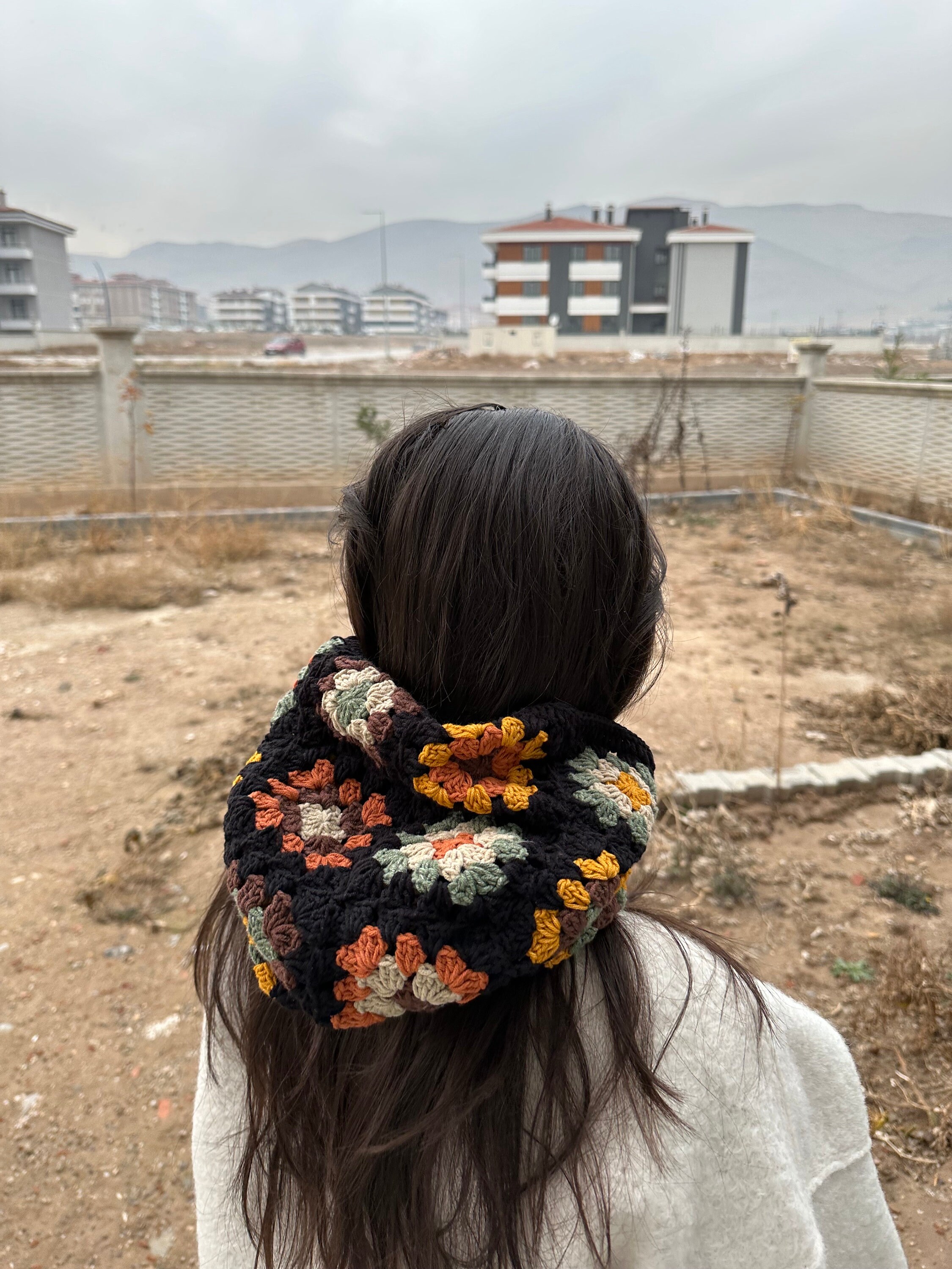 Granny Square Balaclava, Autumn Colored Balaclava, Crochet Balaclava, Handmade Granny Balaclava, ... — photo 6 of 10