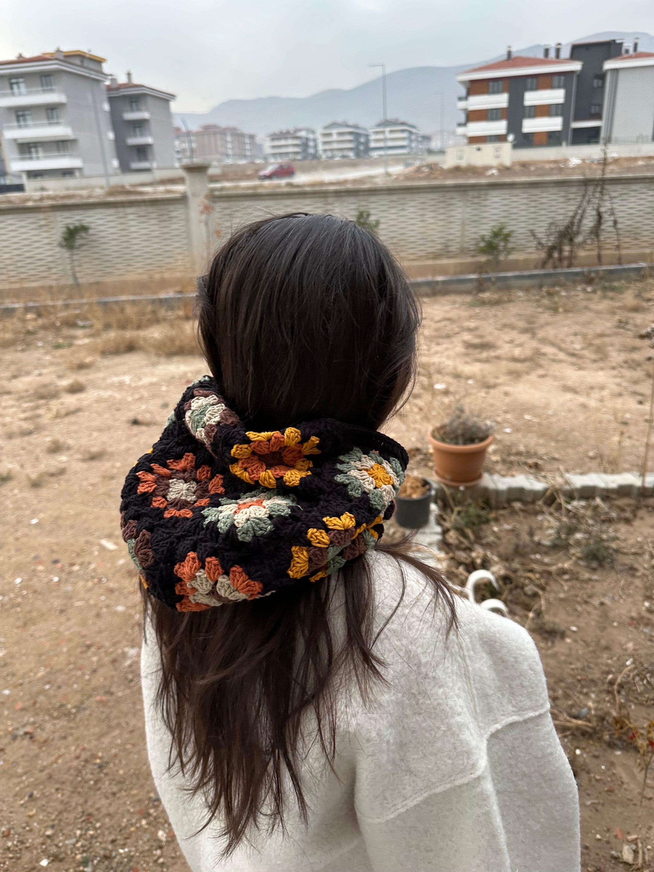 Granny Square Balaclava, Autumn Colored Balaclava, Crochet Balaclava, Handmade Granny Balaclava, ... — photo 7 of 10