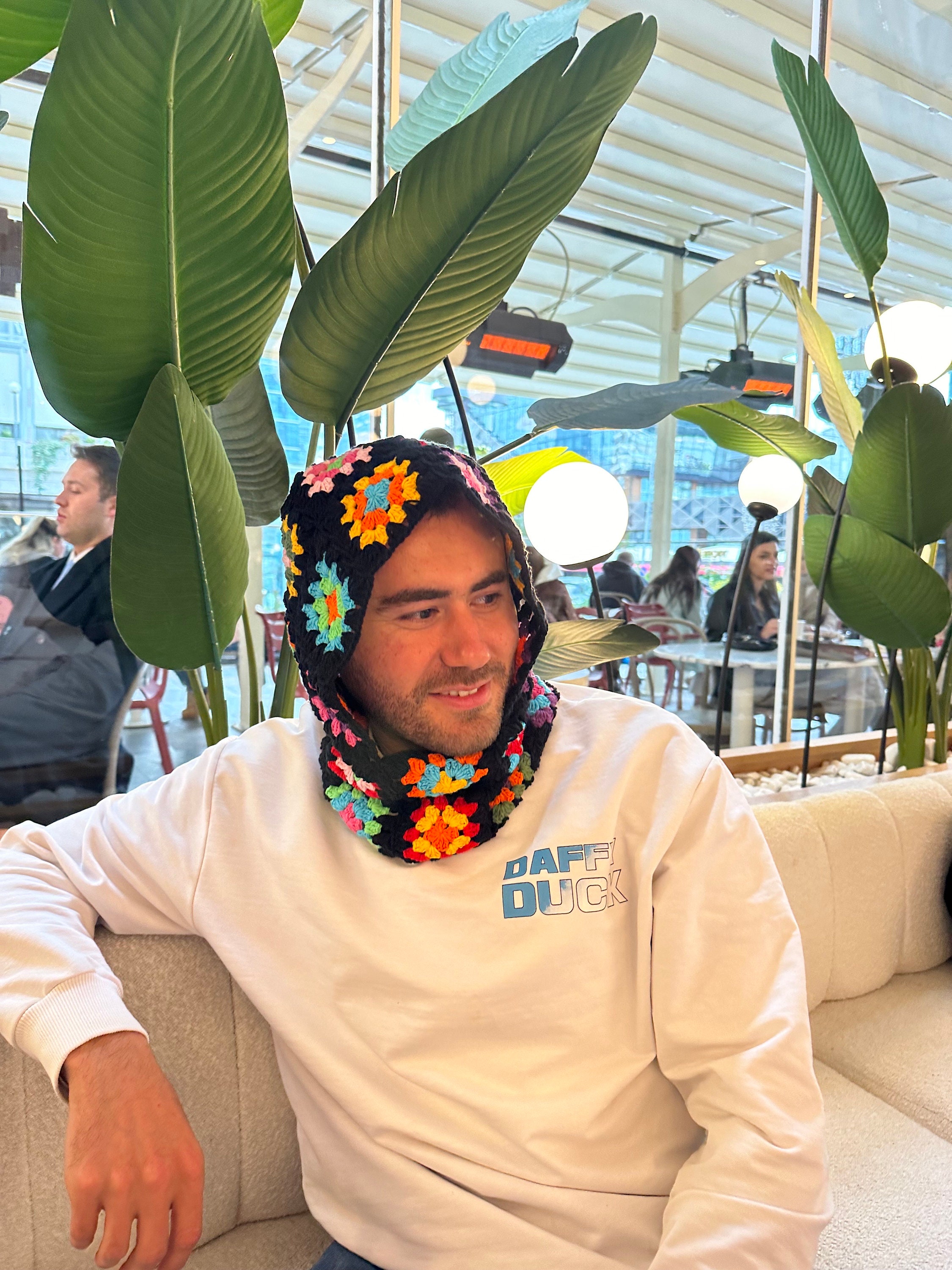 Granny Square Balaclava, Colorful Balaclava, Crochet Balaclava, Crochet Hoodie, Balaclava Fashion... — photo 7 of 10