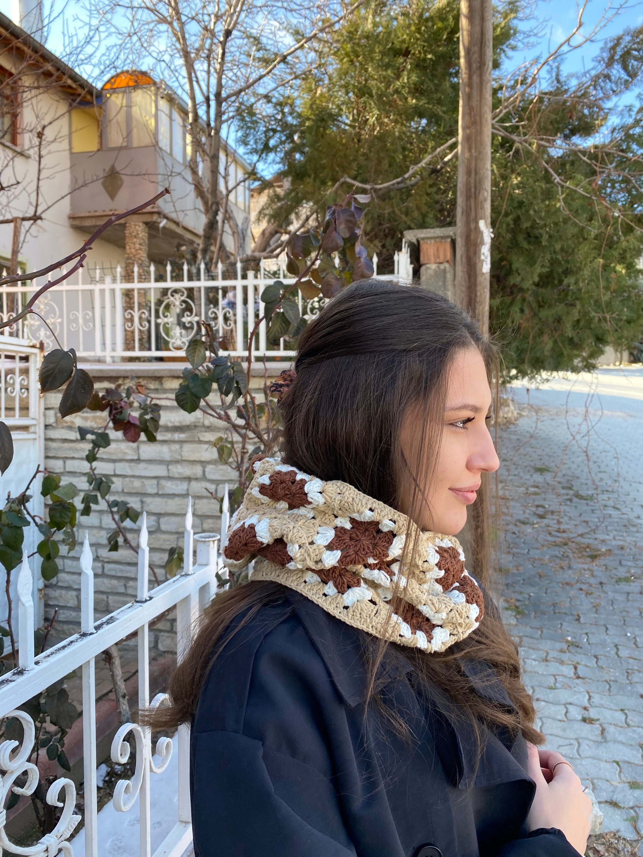Granny Square Balaclava, Colorful Winter Hat, Stylish Balaclava, Crochet Hoodie, Balaclava Fashio... — photo 3 of 10