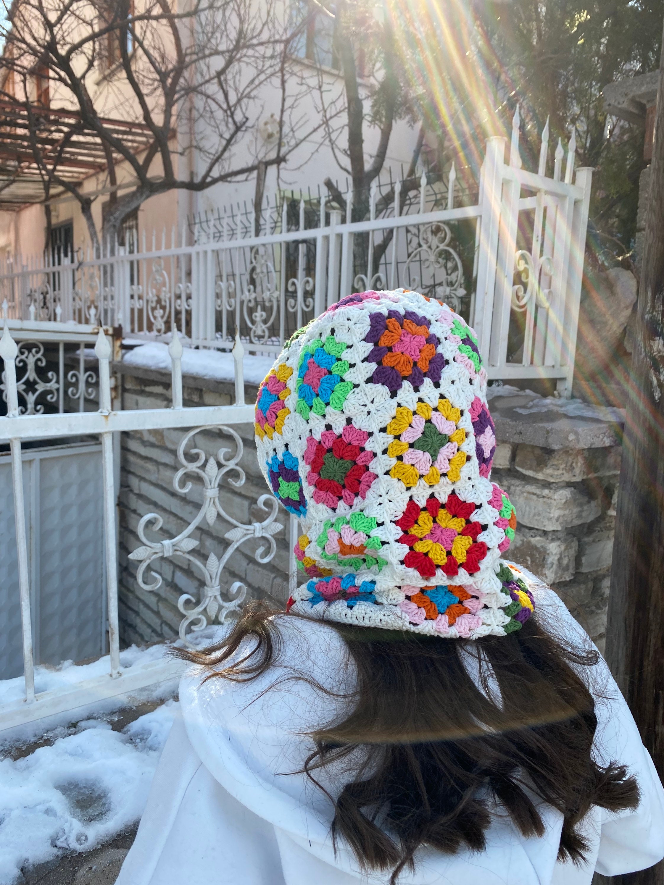 Granny Square Balaclava, Crochet Hoodie, Stylish Balaclava, Balaclava Fashion, Granny Square Hood... — photo 2 of 10