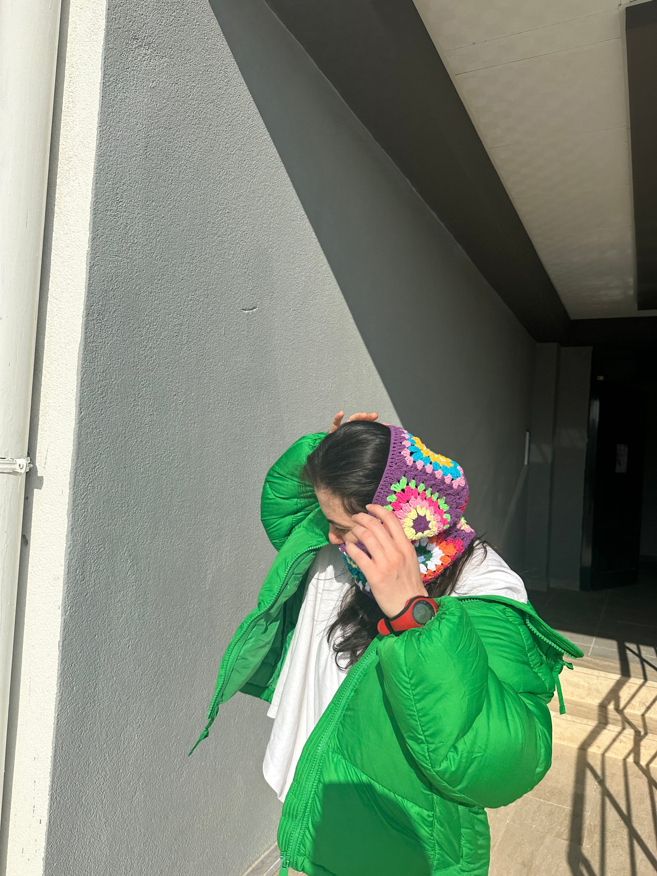 Granny Square Balaclava, Rainbow Balaclava, Purple Balaclava, Crochet Hoodie, Balaclava Fashion, ... — photo 7 of 10