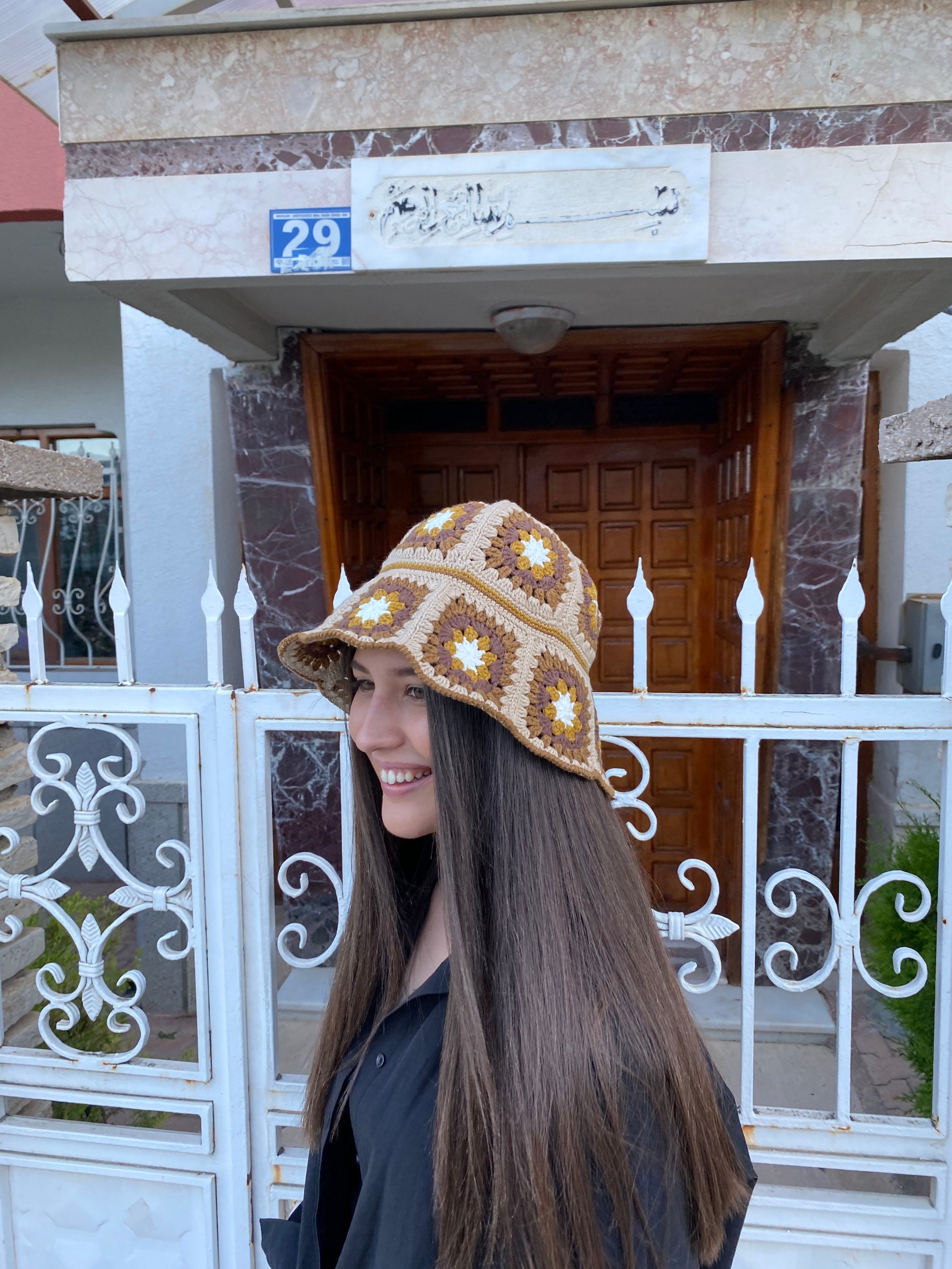 Granny Square Hat, Colorful Bucket Hat, Rainbow Crochet Hat, Crochet Hat, Festival Hat, Bucket Ha... — photo 7 of 13