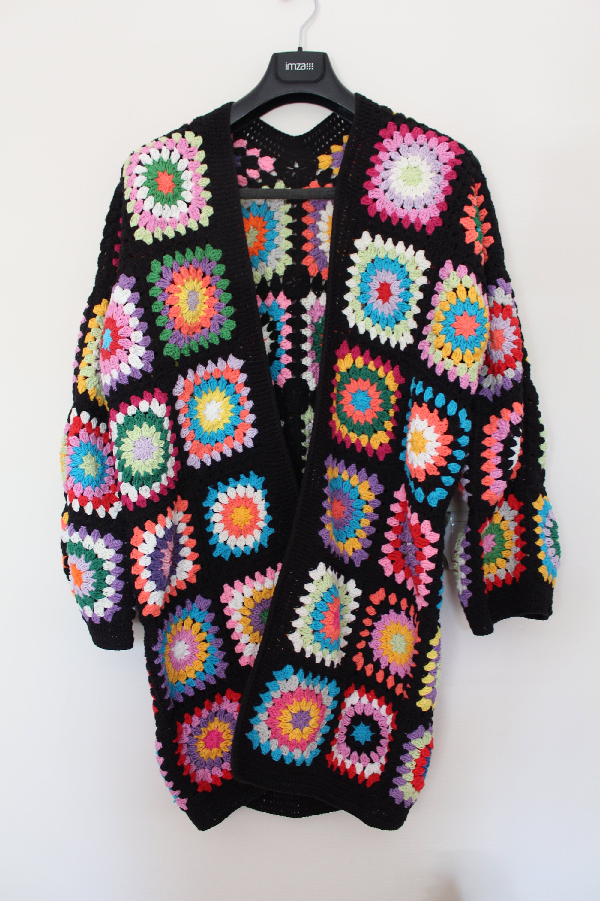 Granny Square Jacket, Crochet Cardigan, Granny Square Afghan Cardigan, Granny Square Crochet Coat... — photo 2 of 10