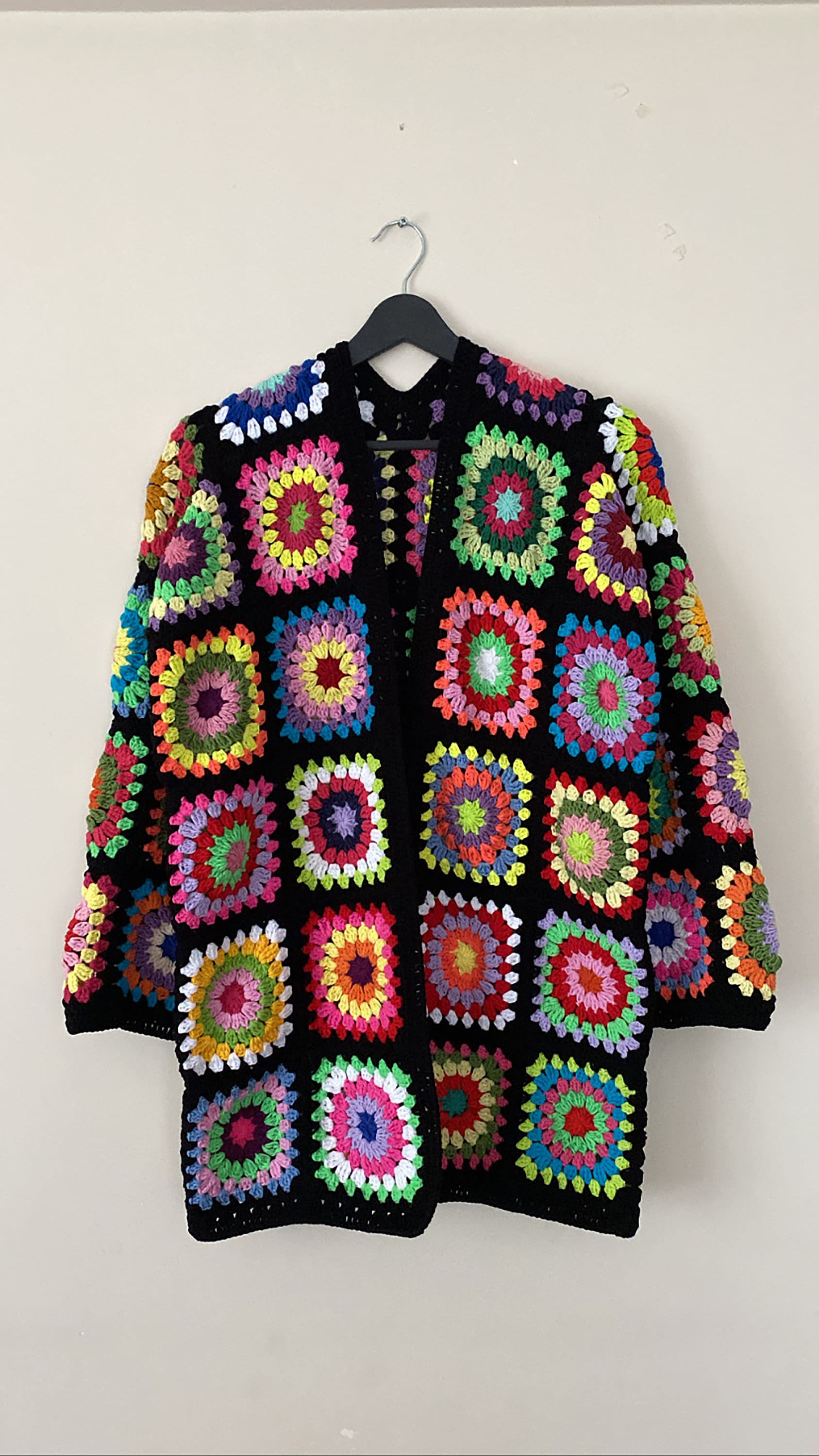 Granny Square Jacket, Crochet Cardigan, Granny Square Afghan Cardigan, Granny Square Crochet Coat... — photo 4 of 10