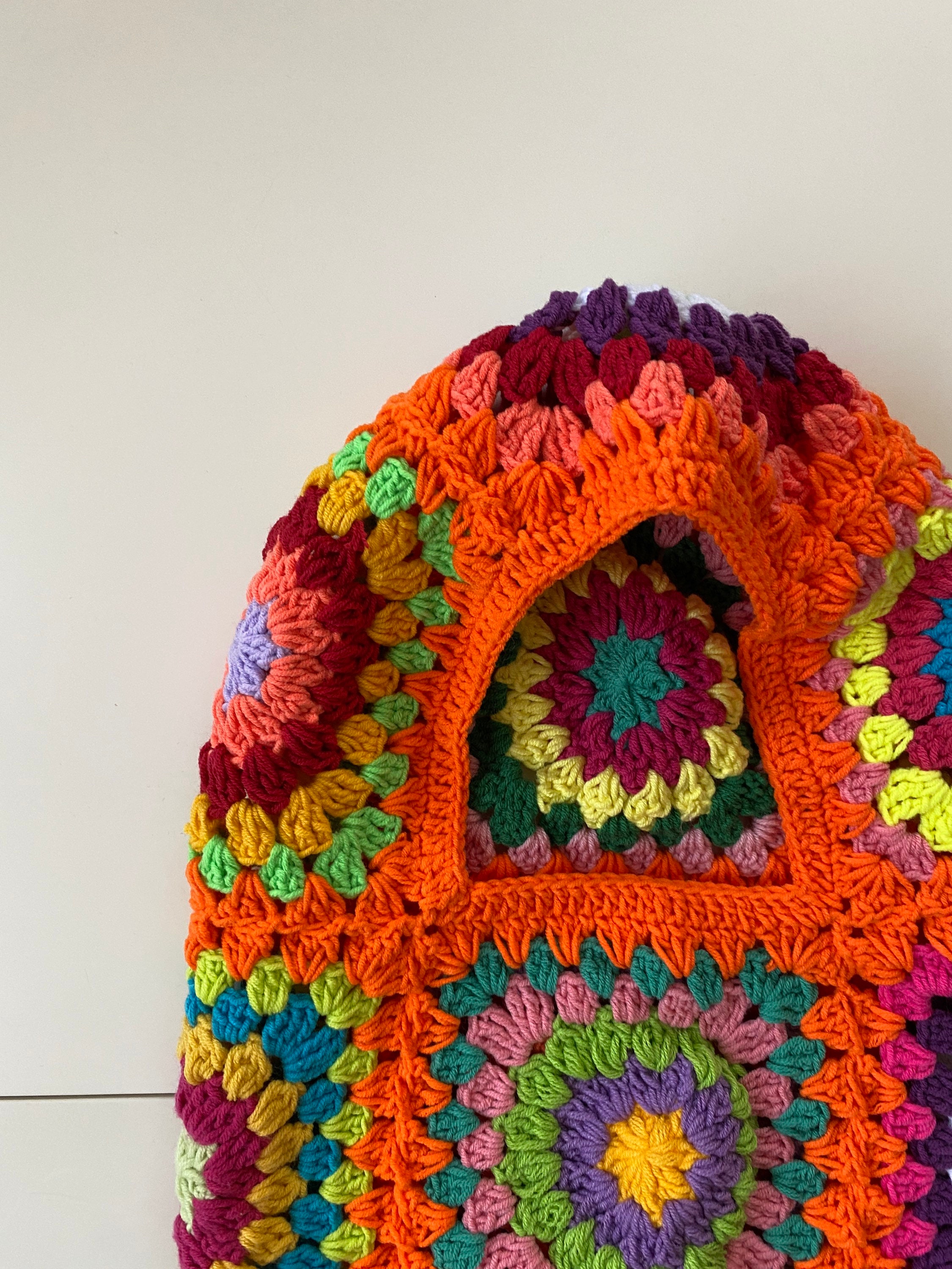 Granny Square Orange Balaclava, Crochet Hoodie, Balaclava Knit, Granny Square Hoodie, Granny Squa... — photo 6 of 10