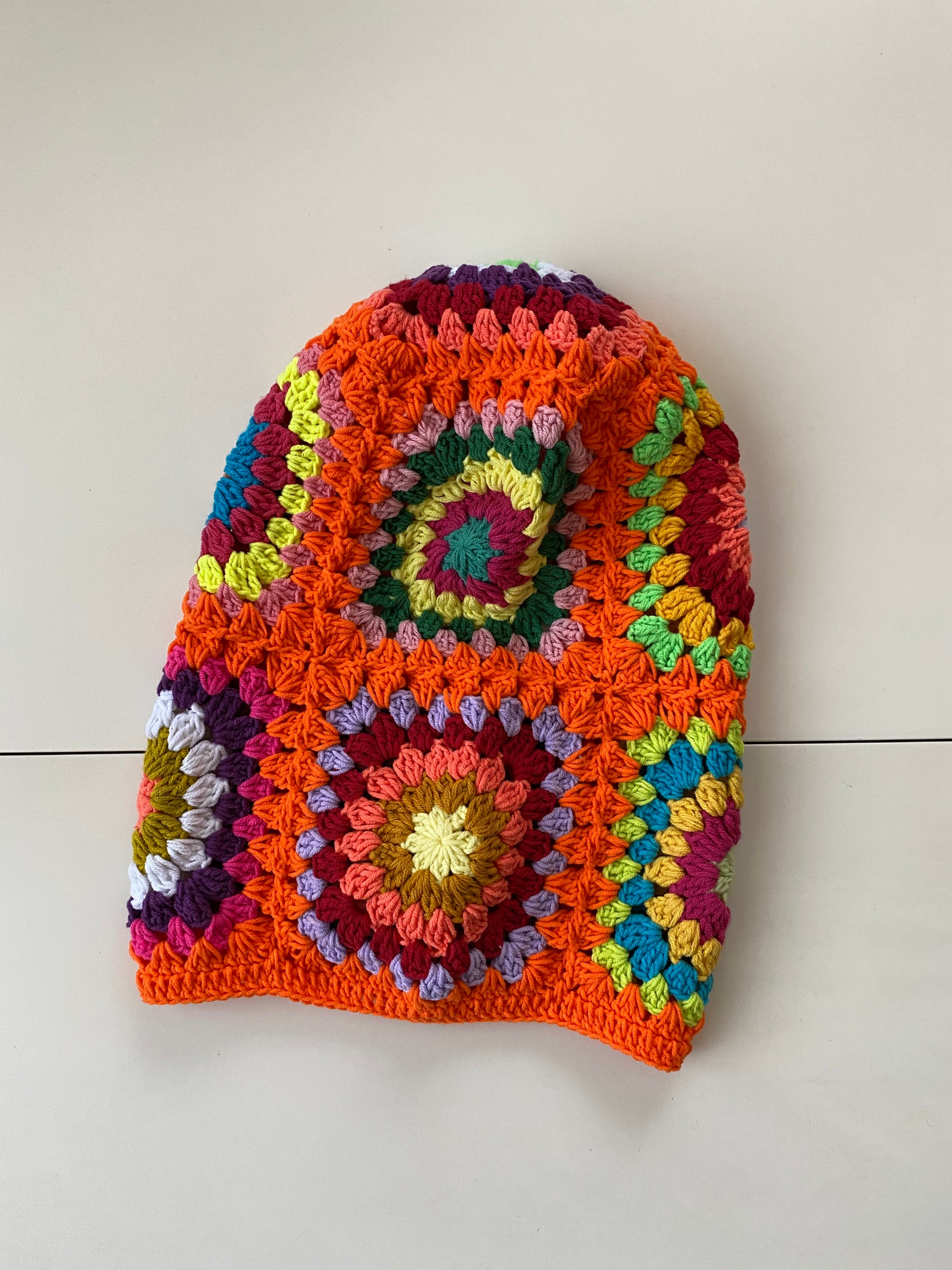 Granny Square Orange Balaclava, Crochet Hoodie, Balaclava Knit, Granny Square Hoodie, Granny Squa... — photo 7 of 10