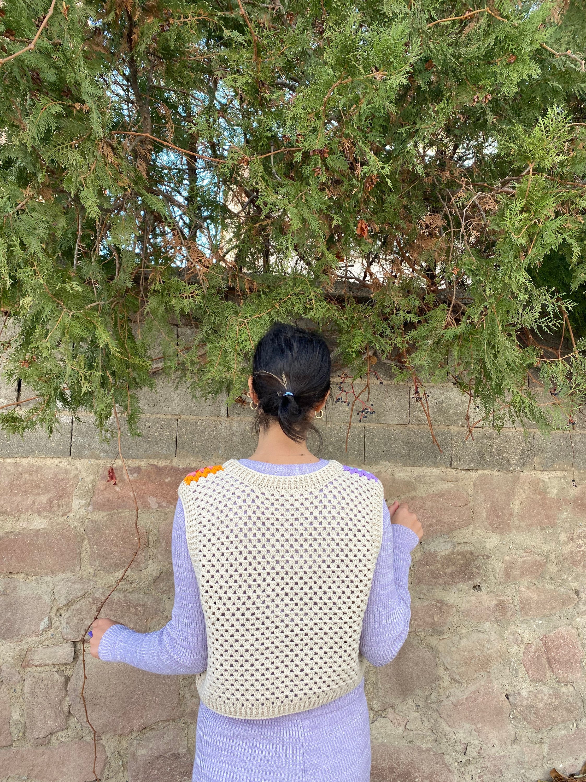 Granny Square Sweater, Granny Square Afghan Vest, Granny Square Cardigan, Granny Square Veste, Bo... — photo 7 of 10