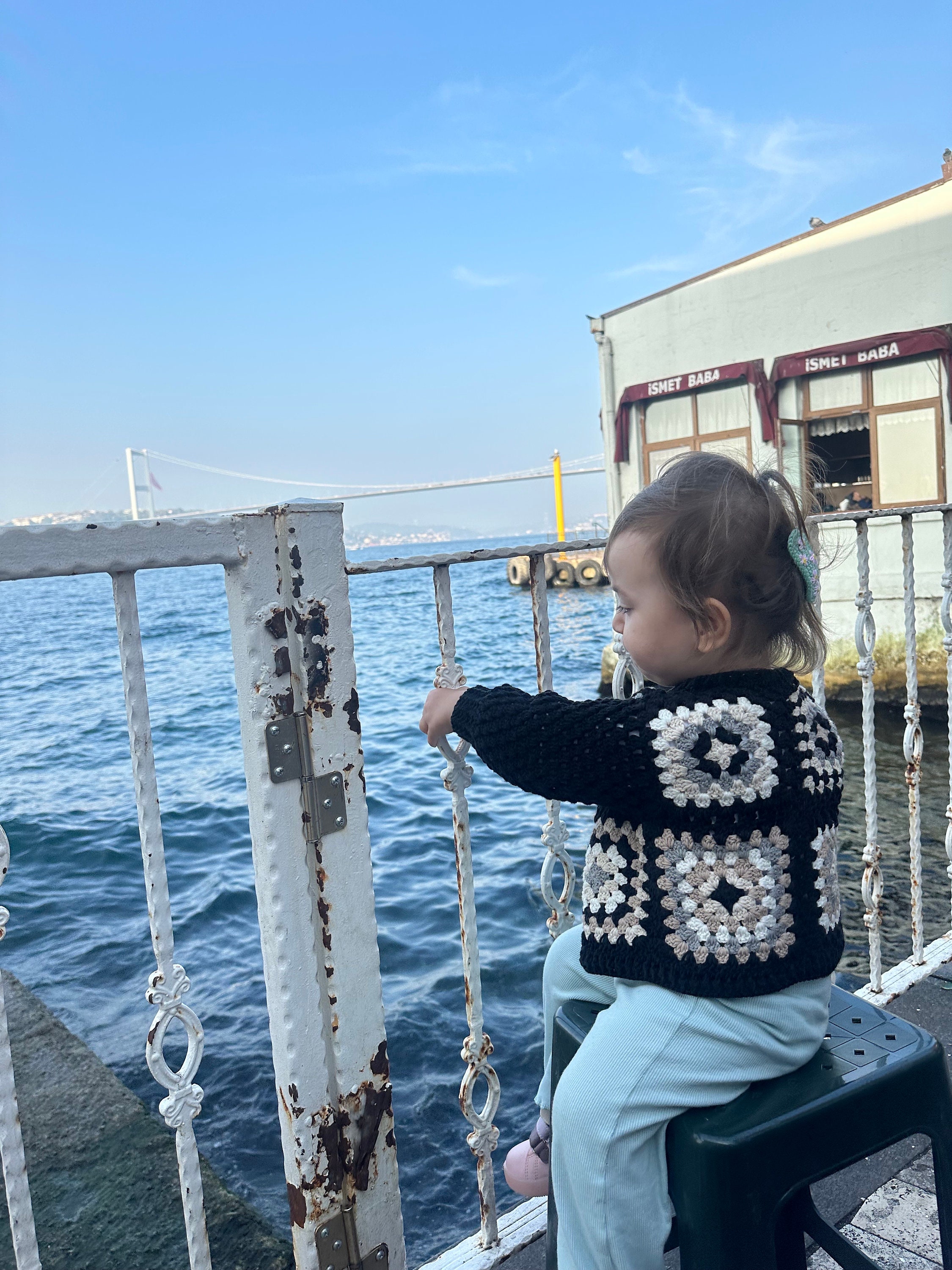 Handmade Baby and Kids Cardigan, Granny Square Crocheted Sweater for Child – Perfect Baby Winter ... — photo 5 of 10