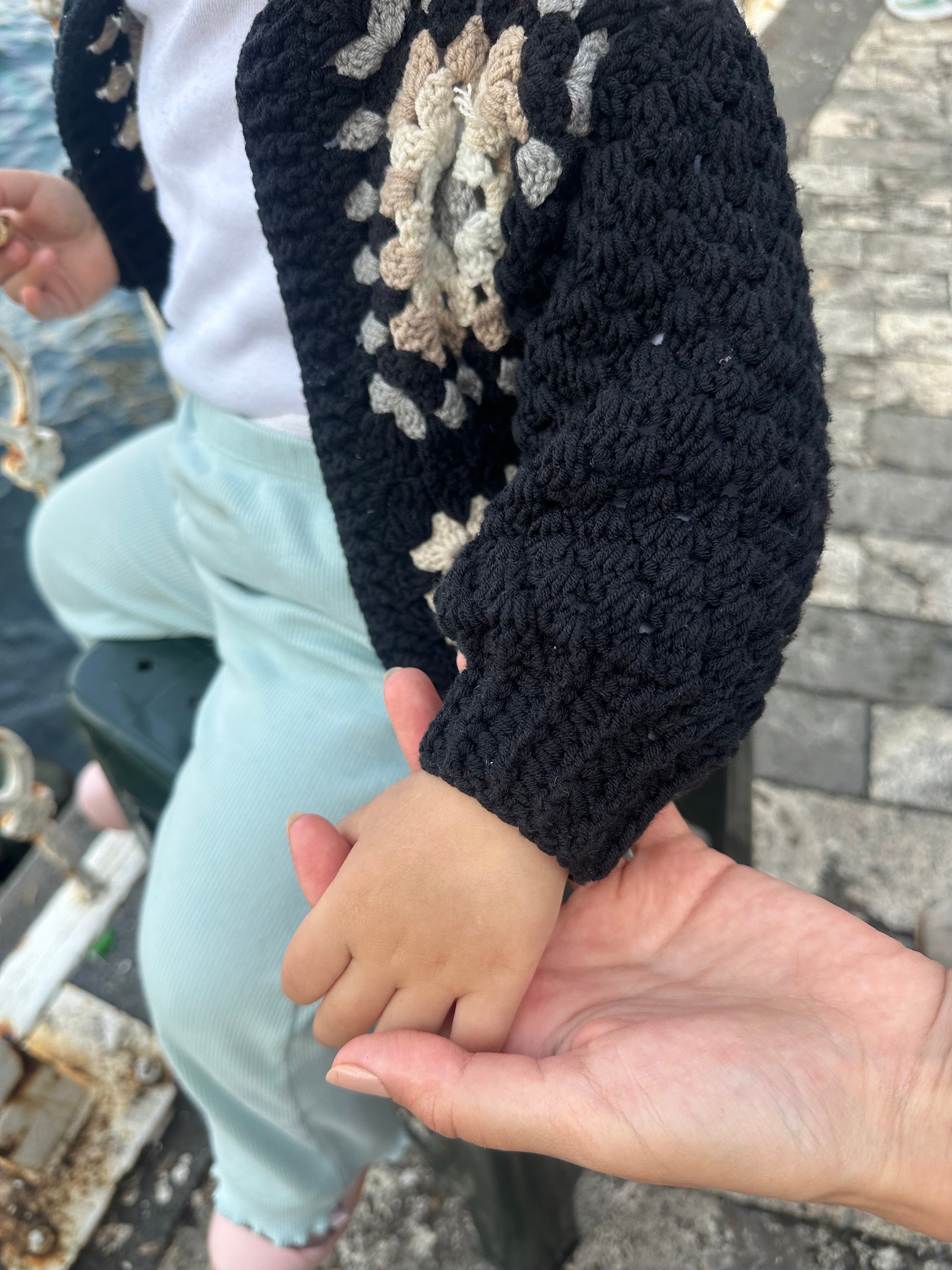 Handmade Baby and Kids Cardigan, Granny Square Crocheted Sweater for Child – Perfect Baby Winter ... — photo 2 of 10