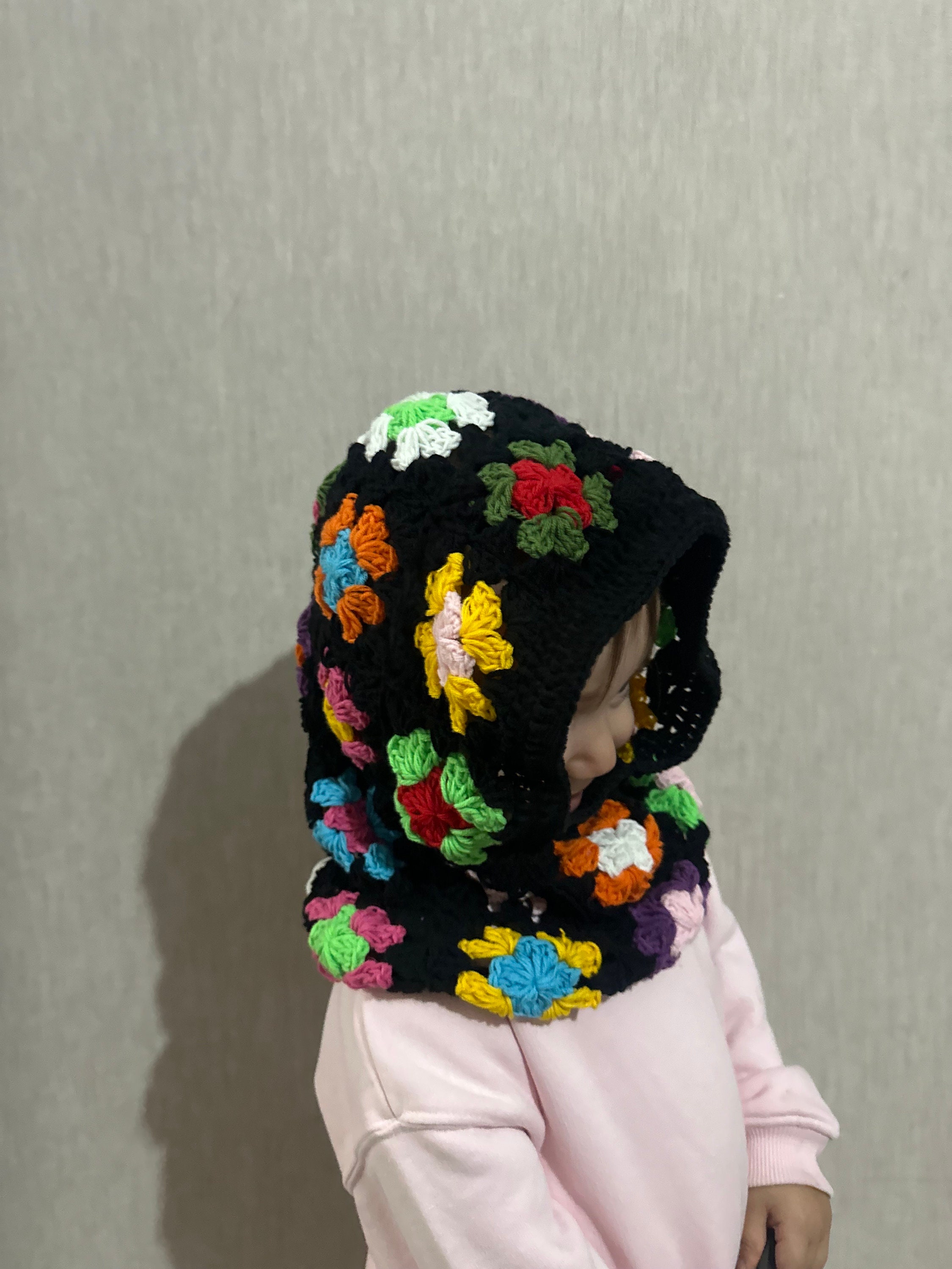 Handmade Granny Square Balaclava: Perfect Kids Balaclava and Christmas Gifts for Boys, Girls, and... — photo 5 of 10