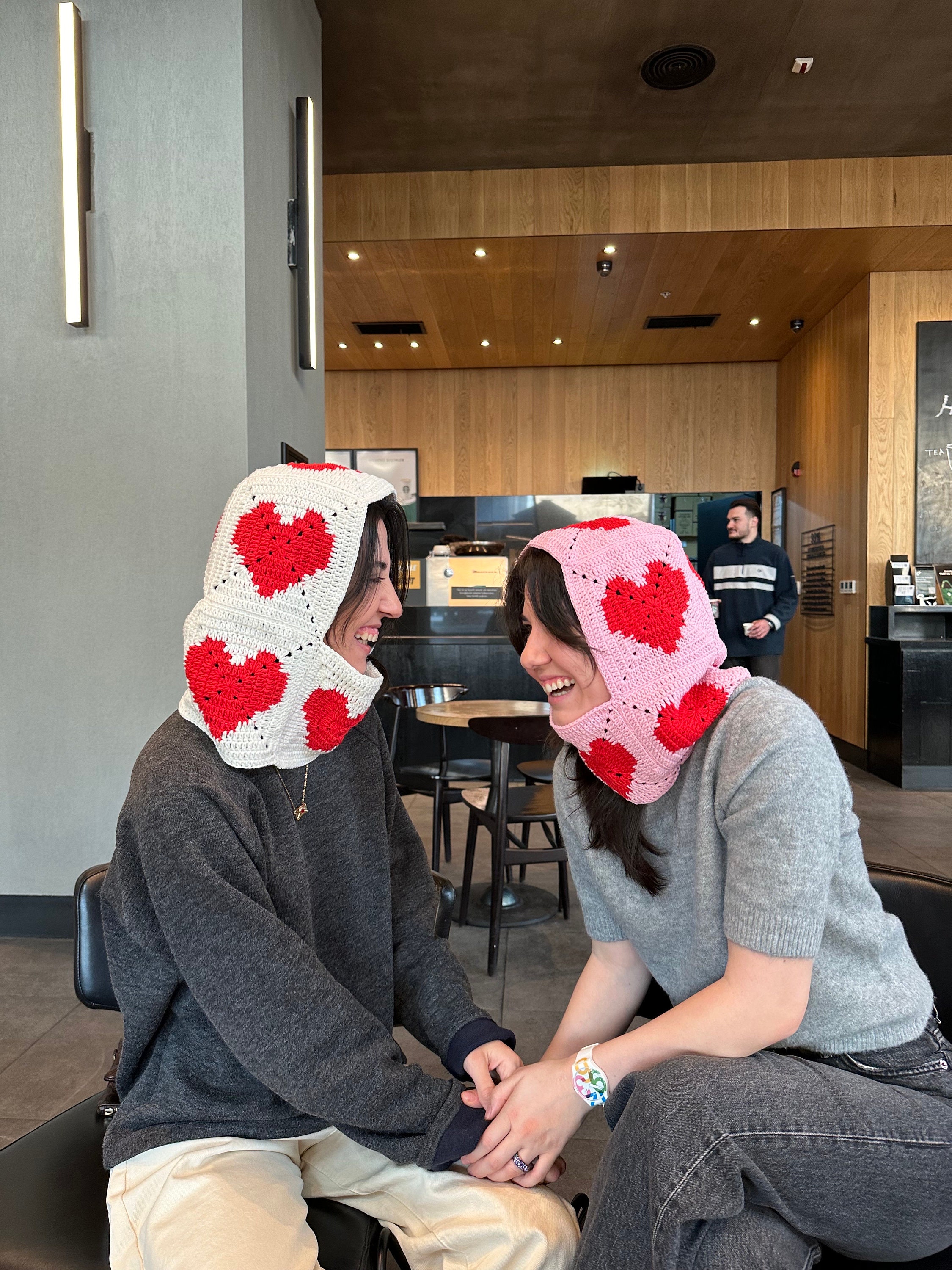 Heart Love Balaclava, Crochet Balaclava, Granny Square Hat, Unisex Balaclava, Valentine Crochetin... — photo 3 of 10