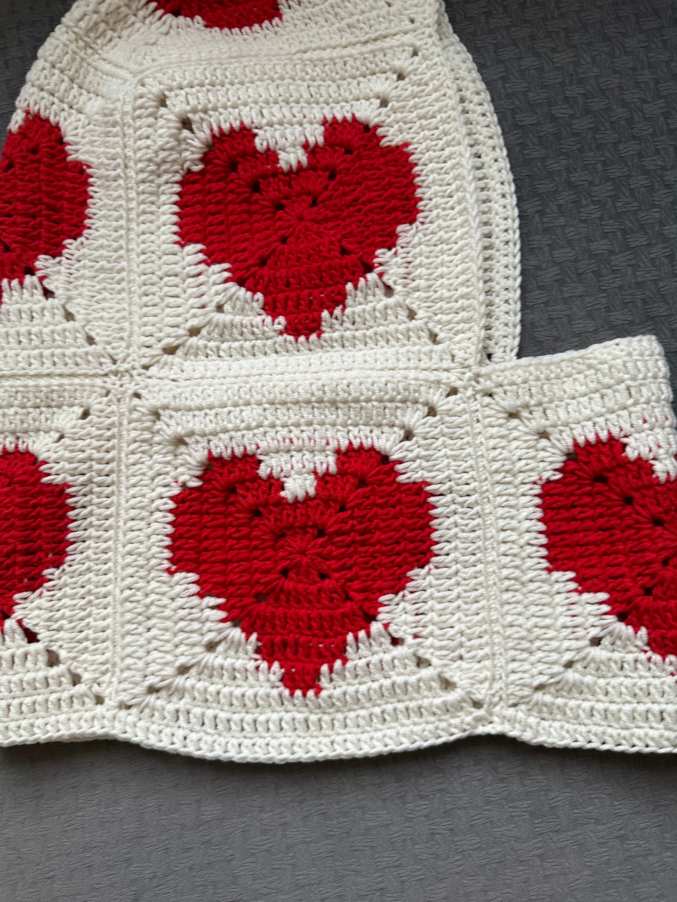 Love Balaclava, Granny Square Hat, Crochet Heart Balaclava, Unisex Balaclava, Valentine Crochetin... — photo 2 of 10