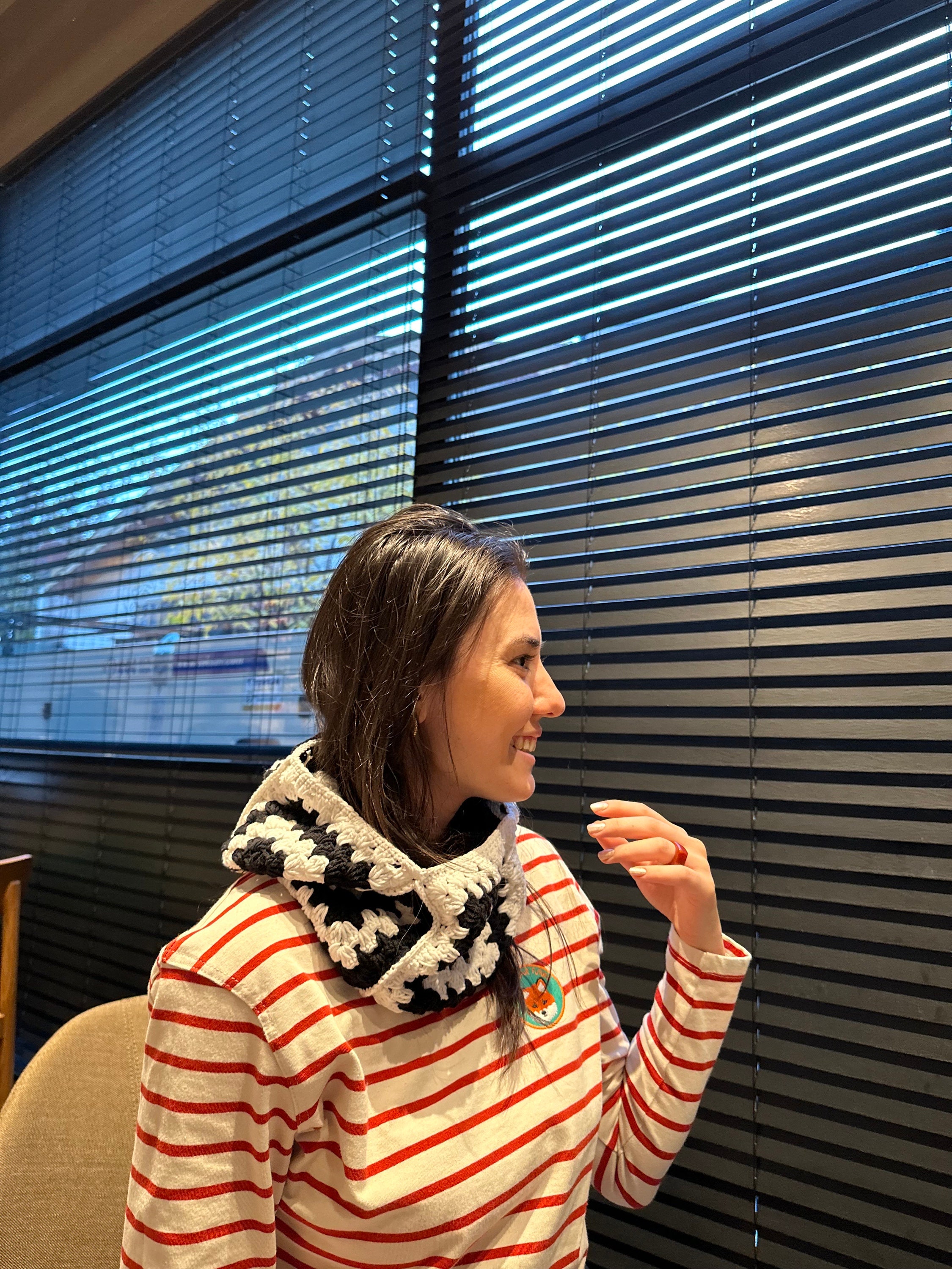 Oversize Crochet Black Balaclava, Granny Square Balaclava, Unisex Handmade Snow Mask, Crochet Bal... — photo 7 of 10